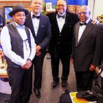 The band L-R Tony Campbell, Dwayne Fulton, Dwayne Dolphin & Roger Humphries